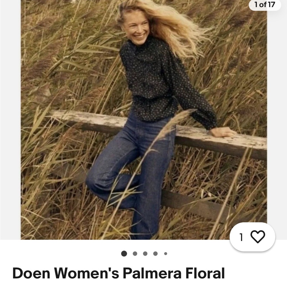 NWT DOEN Palmera blouse